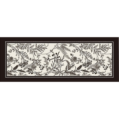 Ownkoti Vintage Elegant Floral Floor Rug - Black - 39" x 79" - image 9
