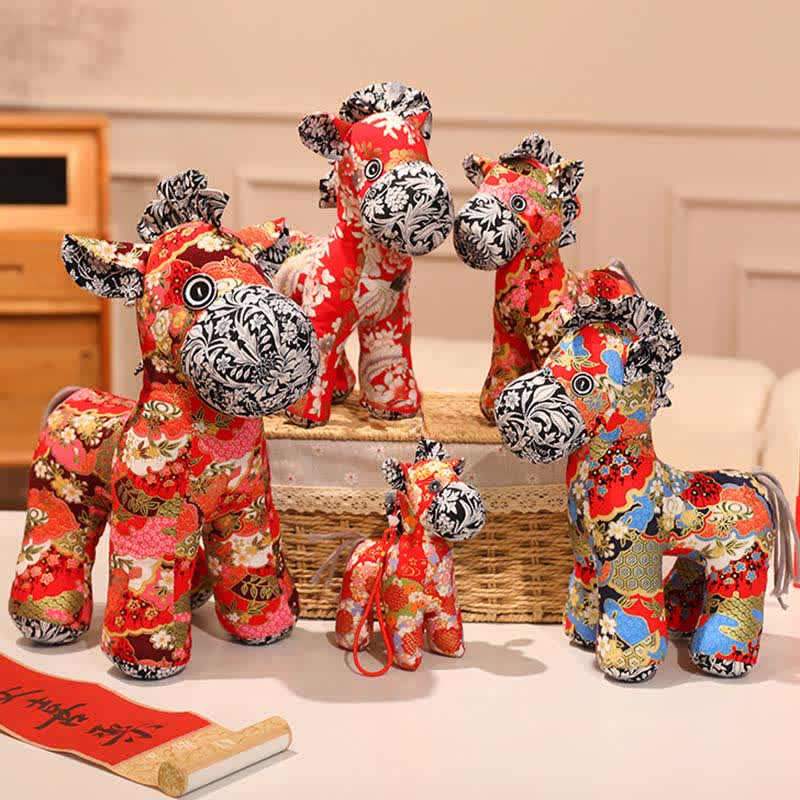 Ownkoti Vibrant Oriental Style Horse Toy Decoration - image 1
