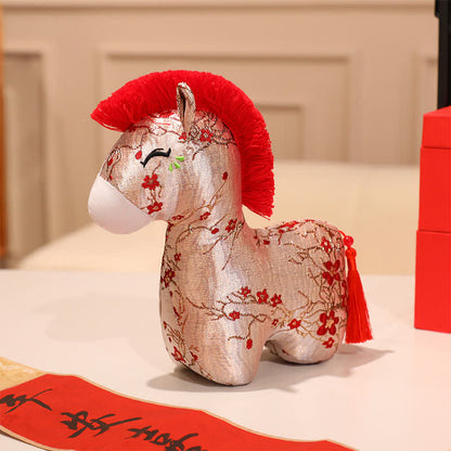 Ownkoti Chinese Zodiac Stuffed Horse Home Decor - Red - 2PCS - 8"H - image 7