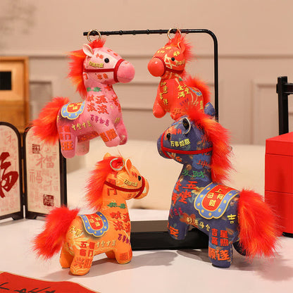 Ownkoti Lucky Zodiac Horse Plush Stuffed Animal - Set (4 Colors) - 4PCS - 12"H - image 3