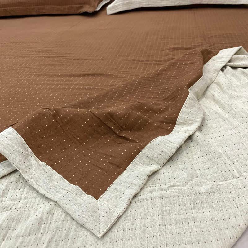 Ownkoti Minimal Dot Cotton Double Gauze Bedspread - image 2
