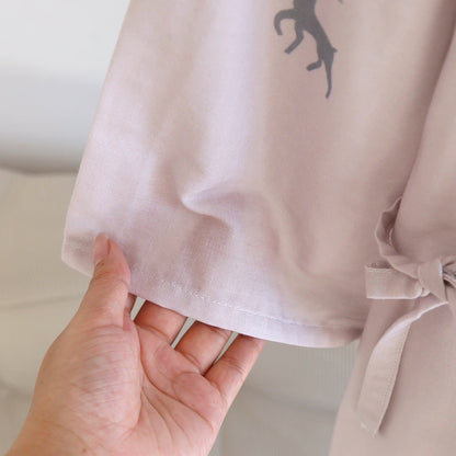 Ownkoti Couple Deer Cotton Gauze Kimono Bathrobe - image 9