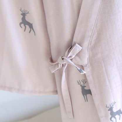 Ownkoti Couple Deer Cotton Gauze Kimono Bathrobe - image 6