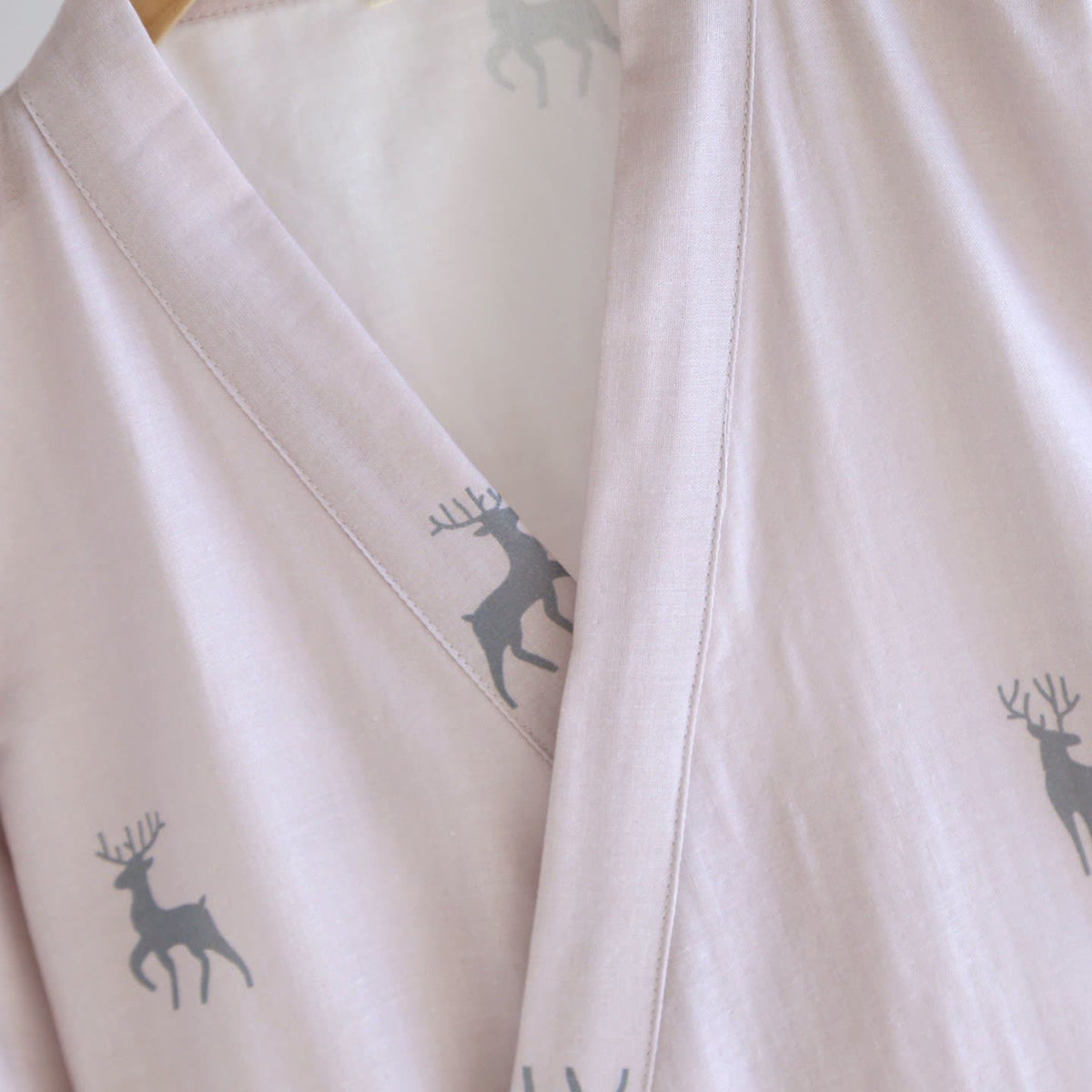 Ownkoti Couple Deer Cotton Gauze Kimono Bathrobe - image 5