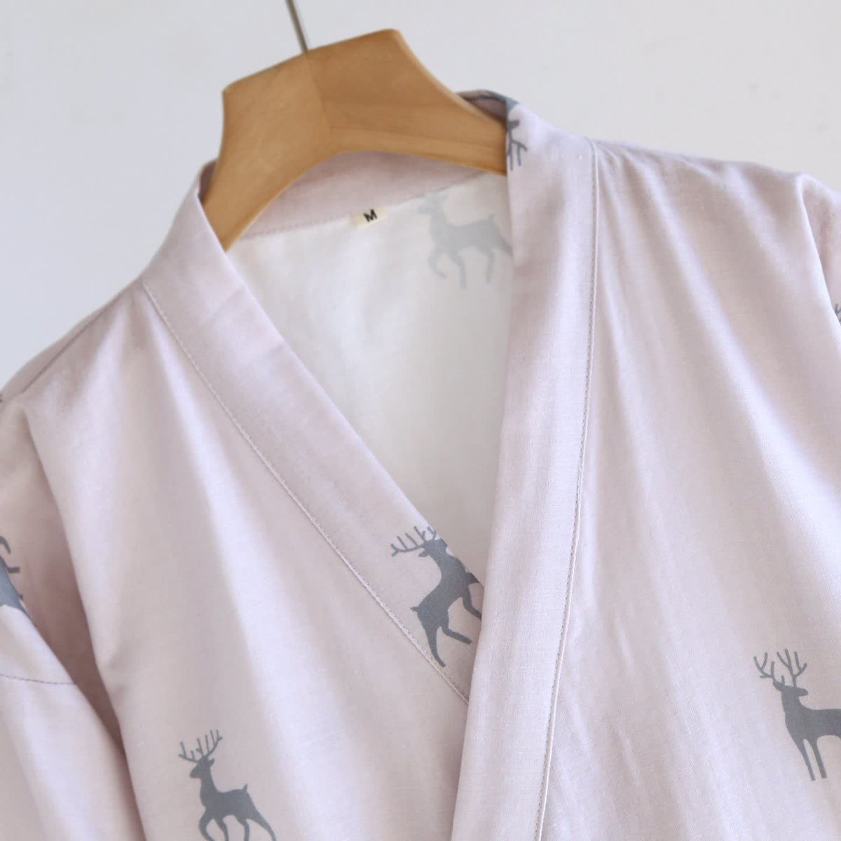 Ownkoti Couple Deer Cotton Gauze Kimono Bathrobe - image 4
