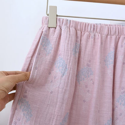 Ownkoti Muted Floral Vintage Cotton Pajama Set - image 9