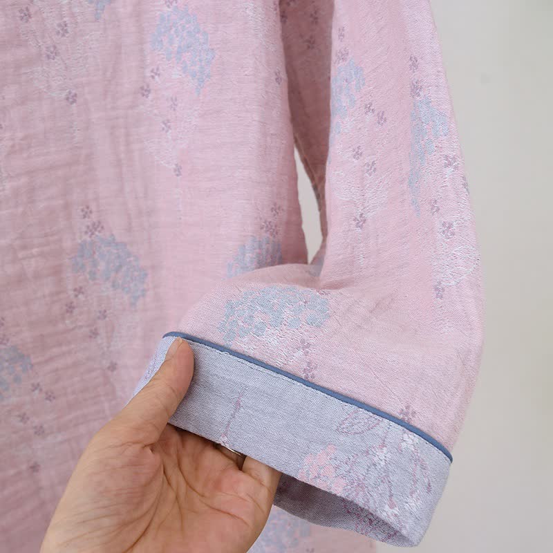Ownkoti Muted Floral Vintage Cotton Pajama Set - image 6