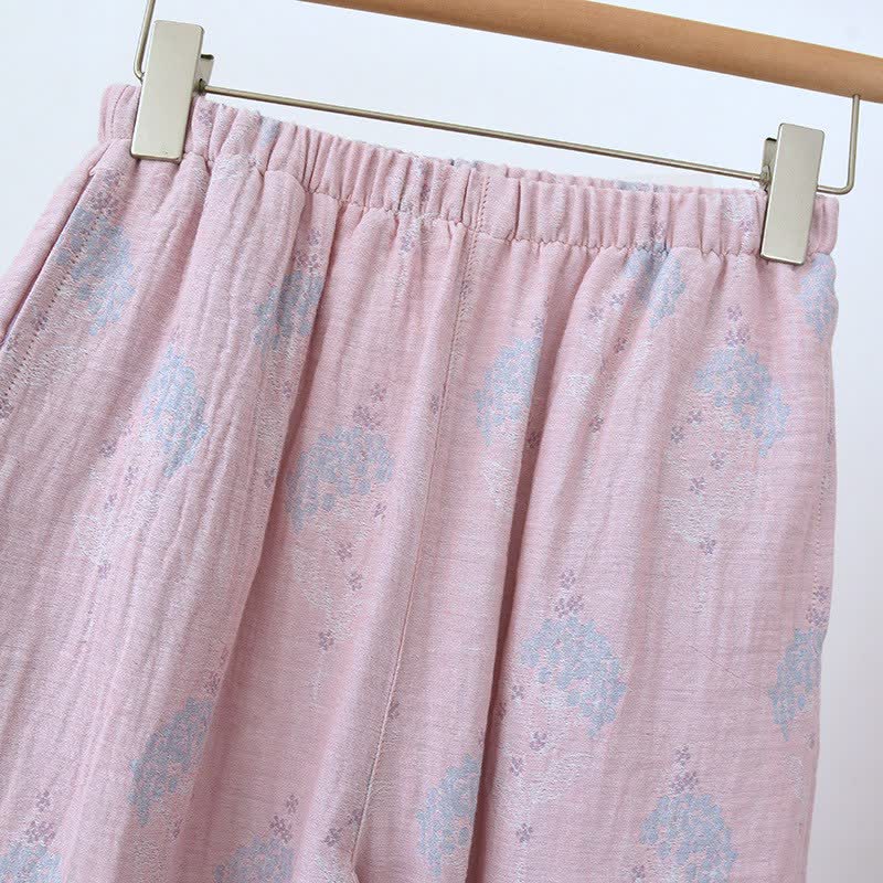 Ownkoti Muted Floral Vintage Cotton Pajama Set - image 8