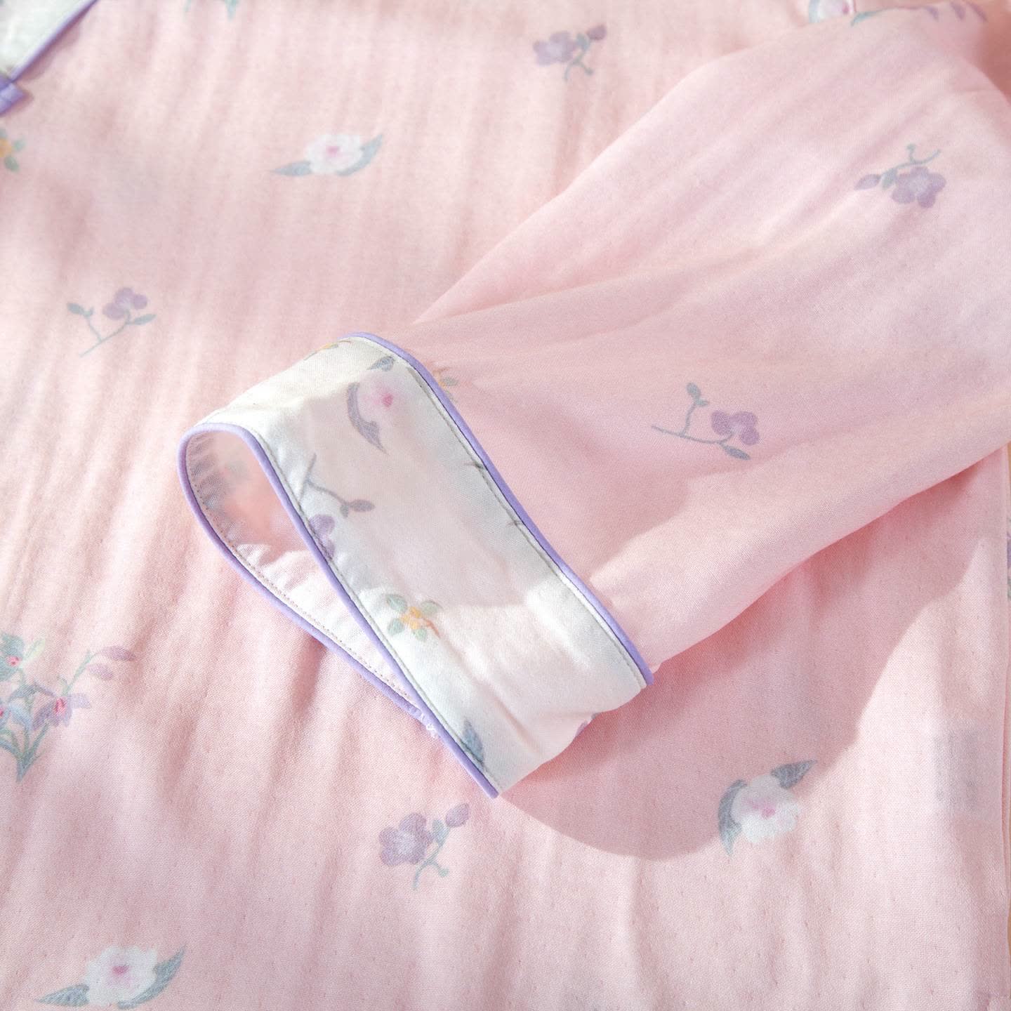 Ownkoti Country Floral Contrast Trim Pajama Set - image 4