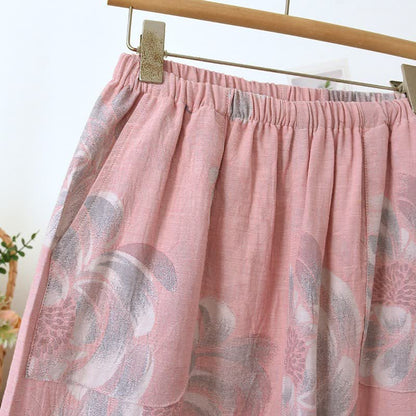 Ownkoti Peony Mandarin Collar Cotton Pajama Set - image 8