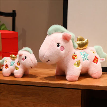 Ownkoti Pink Lucky Horse Plush Toy Decoration - image 4