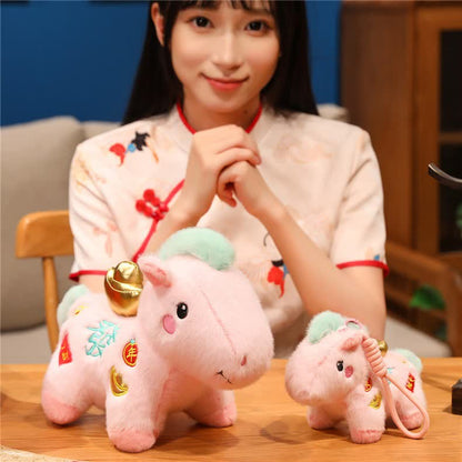 Ownkoti Pink Lucky Horse Plush Toy Decoration - image 3