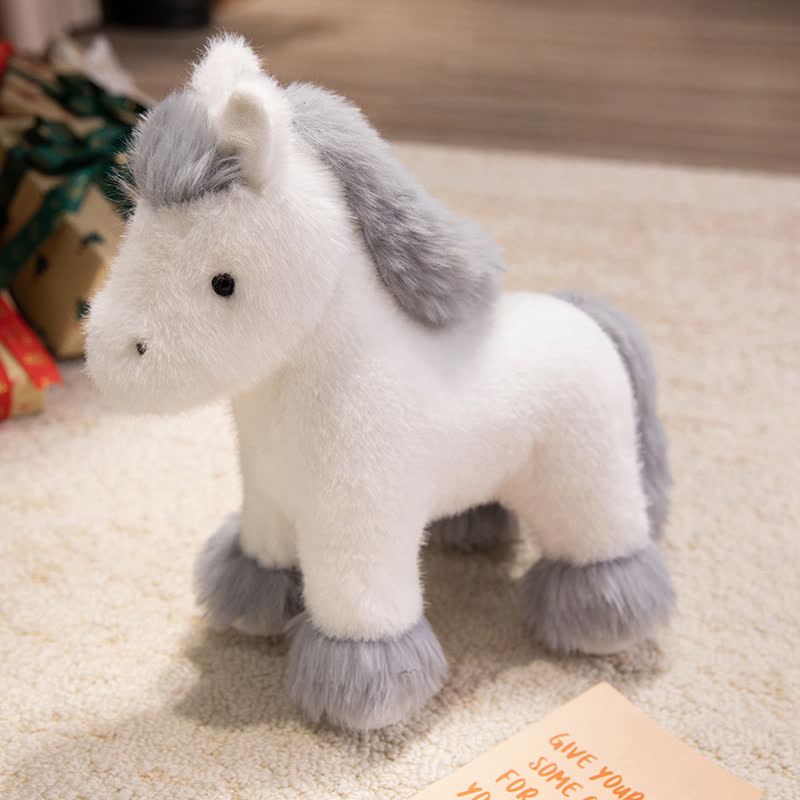 Ownkoti Lucky Zodiac Horse Stuffed Toy Decoration - White - 2PCS - 11.81"H - image 3