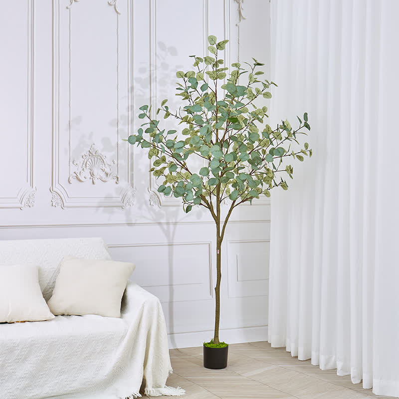 Ownkoti Faux Eucalyptus Tree in Pot with Realistic Leaves - image 14