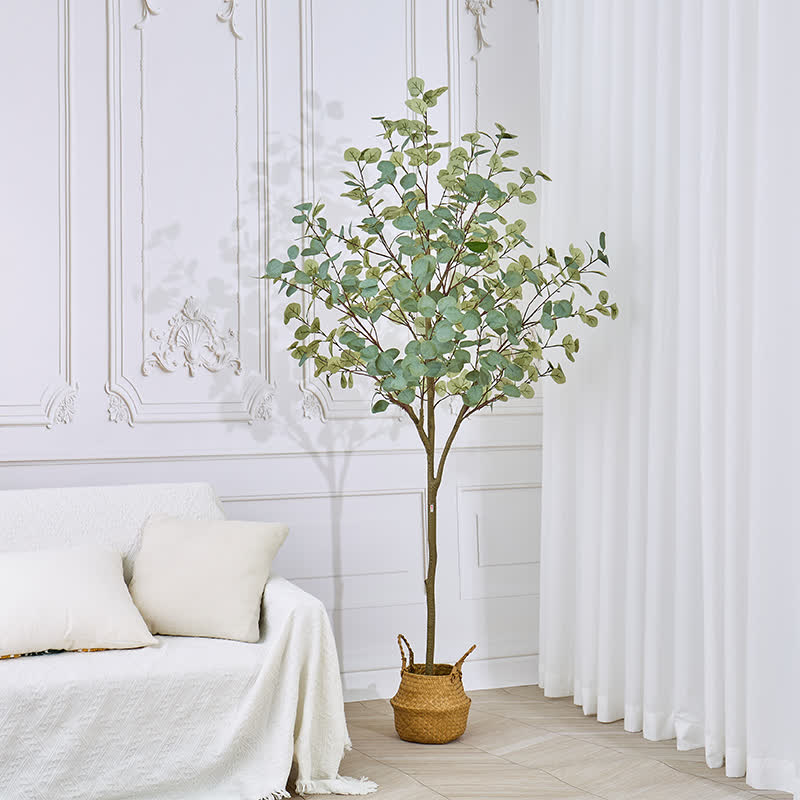 Ownkoti Faux Eucalyptus Tree in Pot with Realistic Leaves - image 13