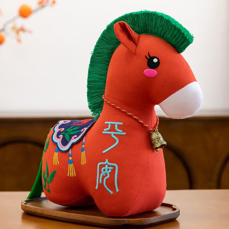 Ownkoti Chinese Zodiac Year of the Horse Plush Collection - Orange - 2PCS - 12"H - image 6