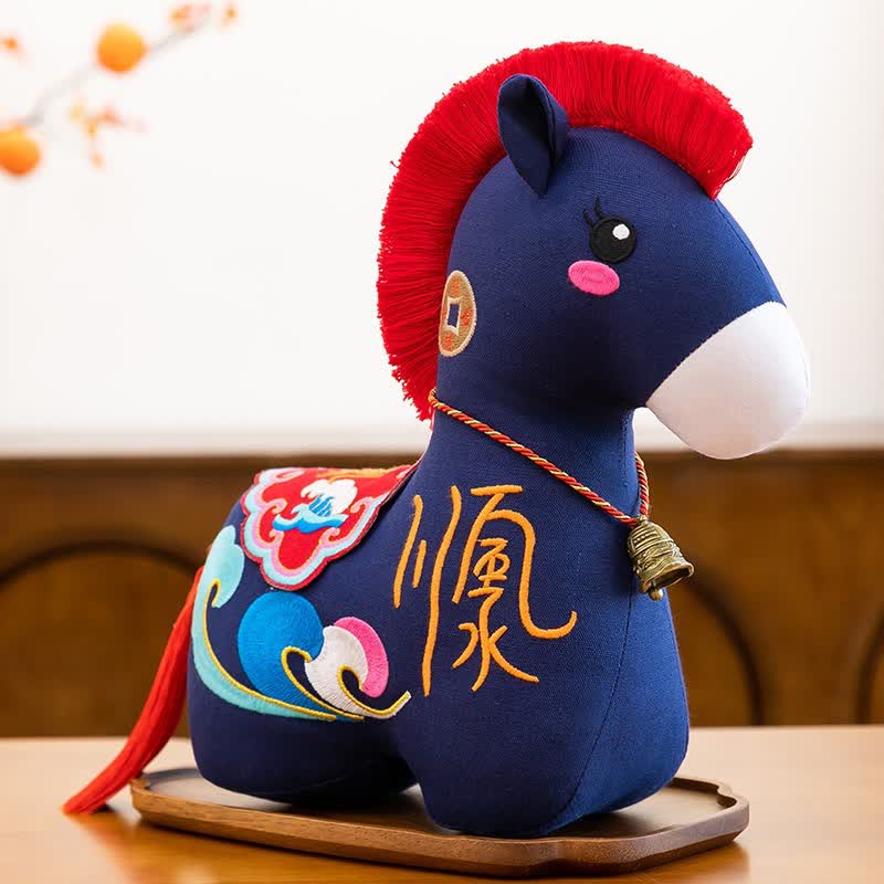Ownkoti Chinese Zodiac Year of the Horse Plush Collection - Blue - 2PCS - 12"H - image 7