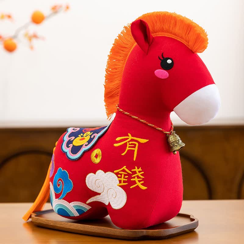 Ownkoti Chinese Zodiac Year of the Horse Plush Collection - Red - 2PCS - 12"H - image 5