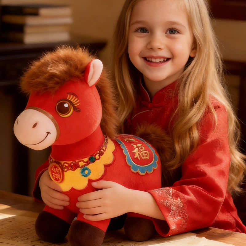 Ownkoti 2026 Year of the Horse Lucky Mascot Plush Toy - image 1