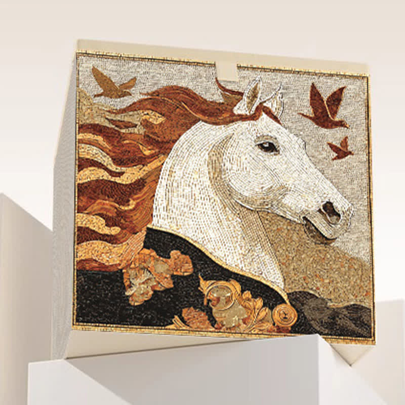 Ownkoti Retro Horse Bird Fabric Storage Basket - image 1