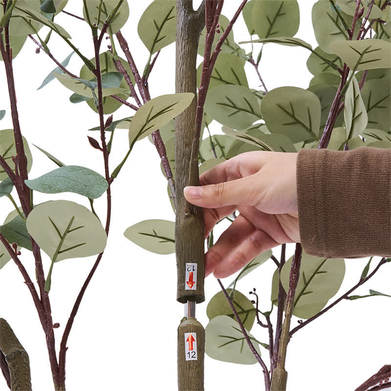 Ownkoti Faux Eucalyptus Tree in Pot with Realistic Leaves - image 7