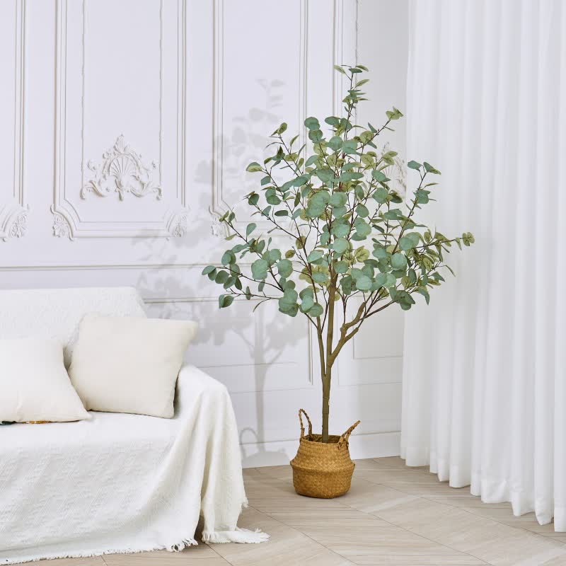 Ownkoti Faux Eucalyptus Tree in Pot with Realistic Leaves - image 5