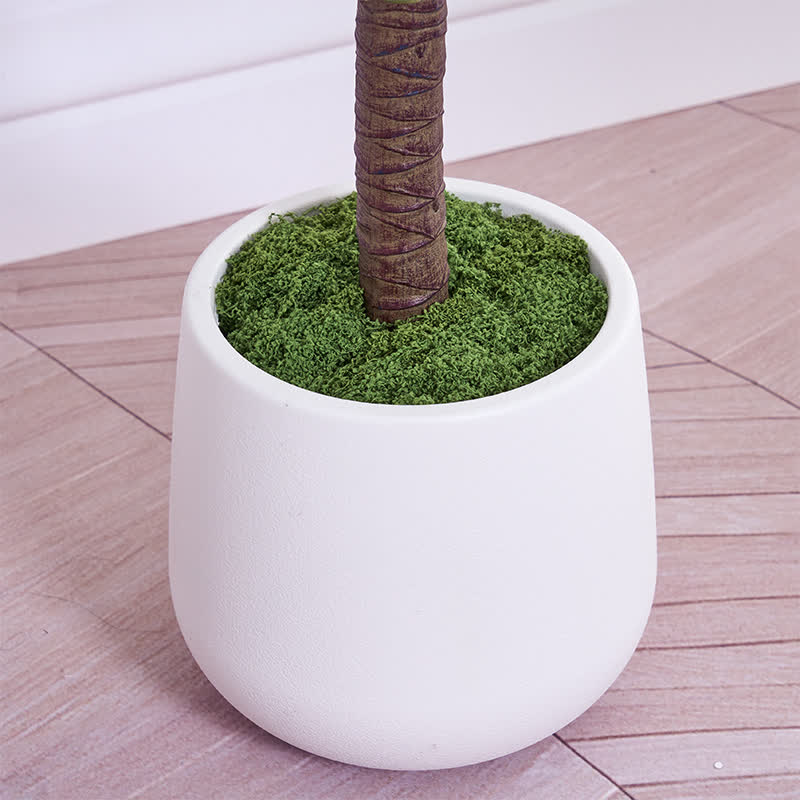 Ownkoti Artificial Dracaena Tree in White Pot for Indoor Outdoor - image 7