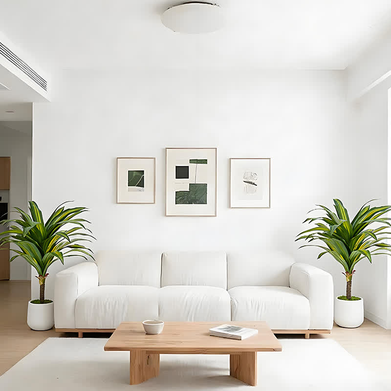 Ownkoti Artificial Dracaena Tree in White Pot for Indoor Outdoor - image 2