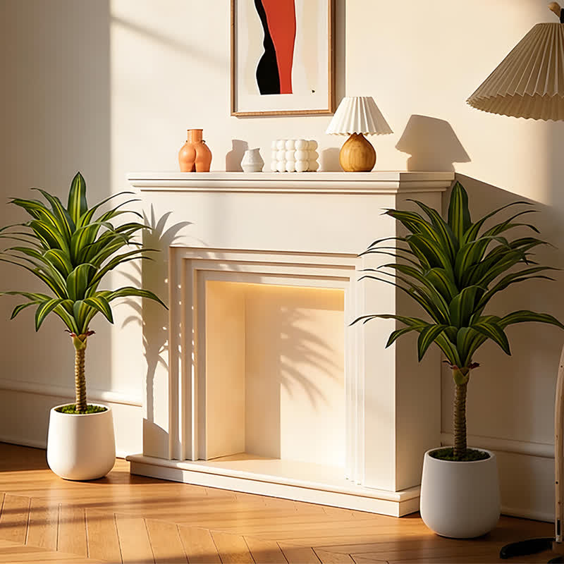 Ownkoti Artificial Dracaena Tree in White Pot for Indoor Outdoor - image 13