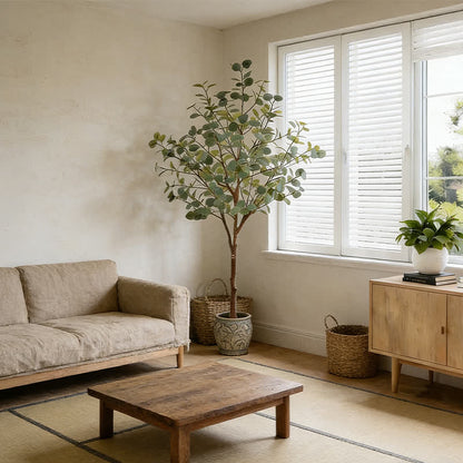 Ownkoti Faux Eucalyptus Tree in Pot with Realistic Leaves - image 2