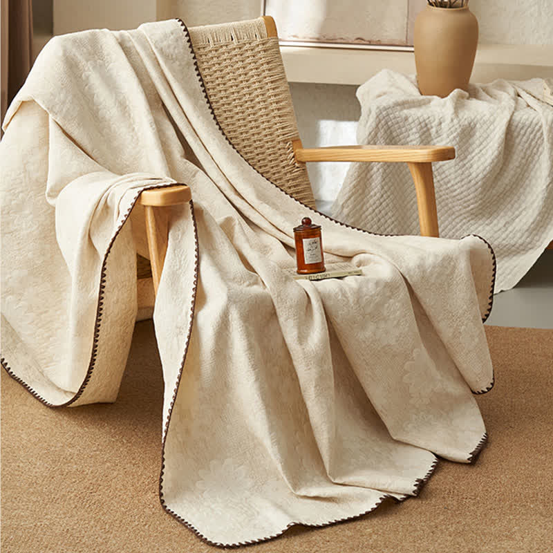 Ownkoti Textured Floral Cotton Linen Quilt - image 6