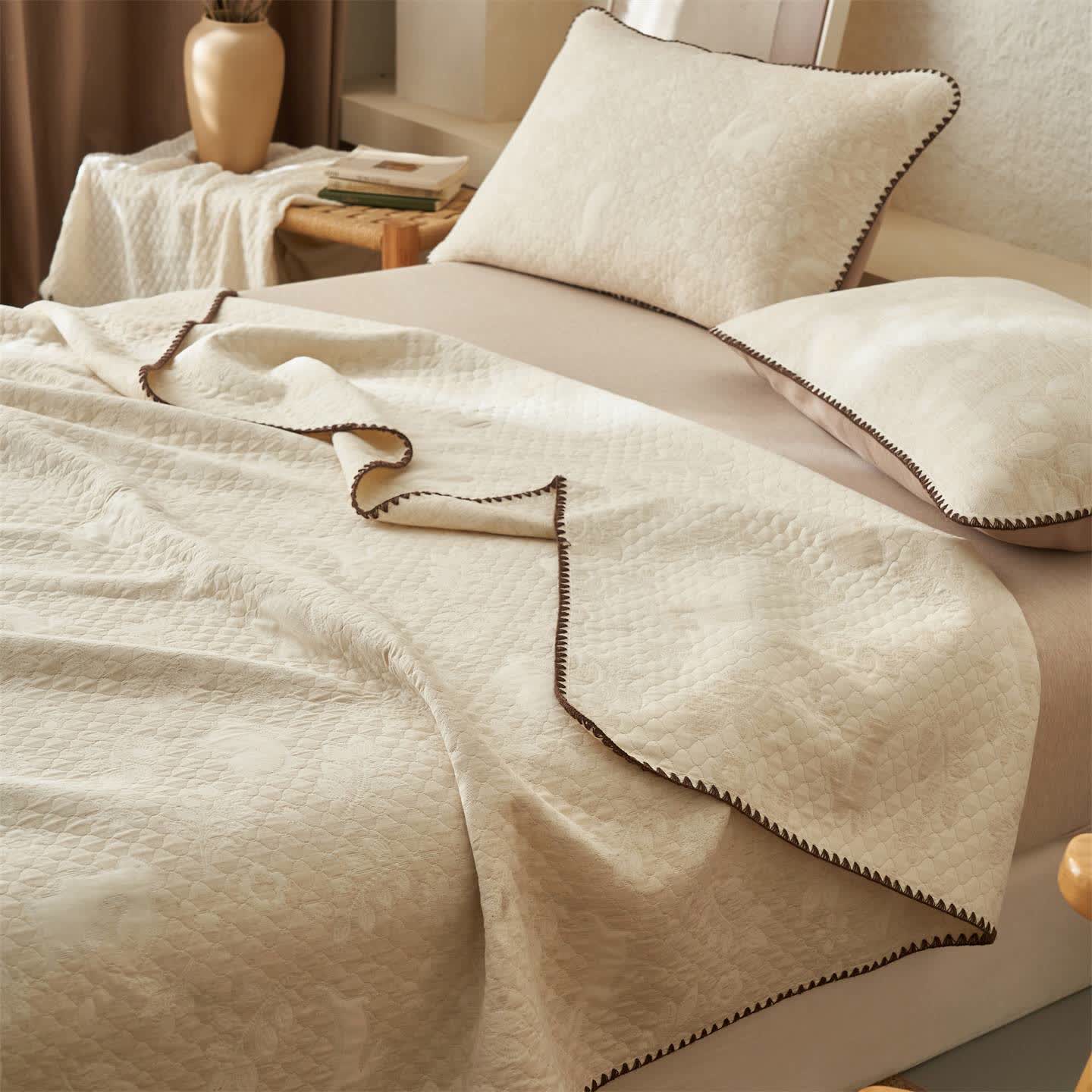 Ownkoti Textured Rabbit Cotton Linen Quilt - image 2