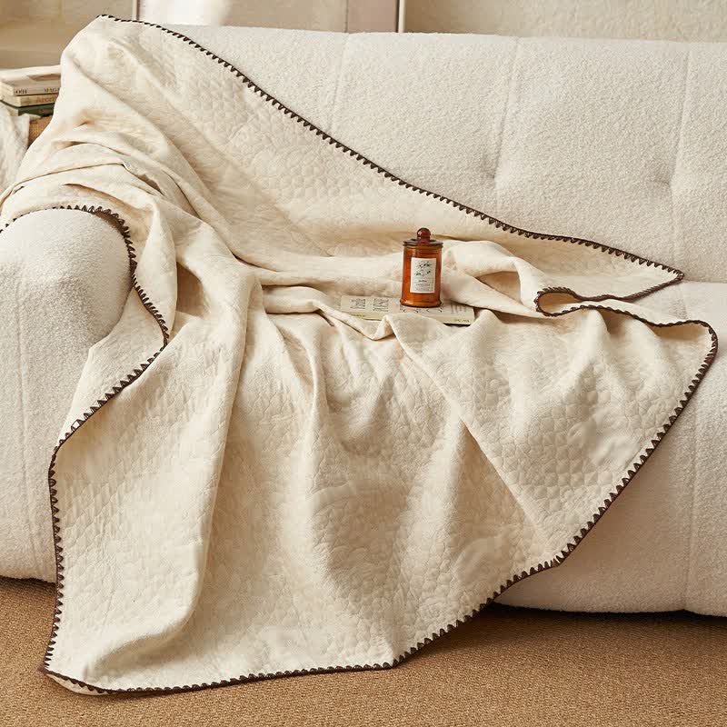 Ownkoti Textured Rabbit Cotton Linen Quilt - image 5