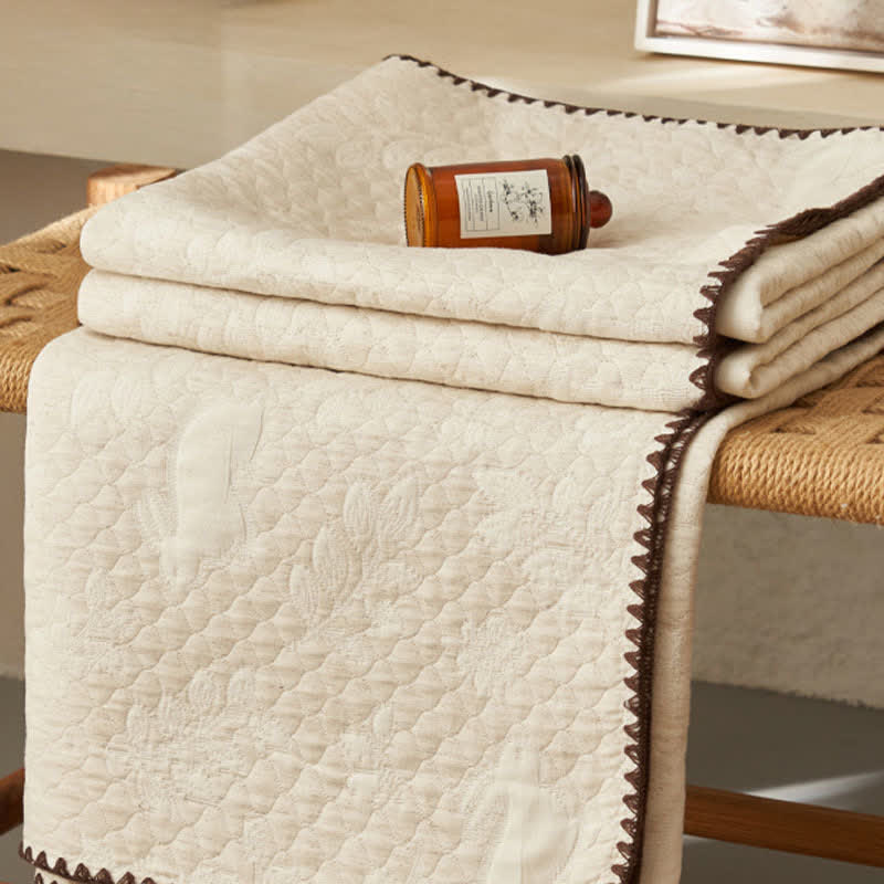 Ownkoti Textured Rabbit Cotton Linen Quilt - image 4