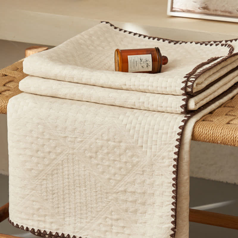 Ownkoti Textured Waffle Cotton Linen Quilt - image 3