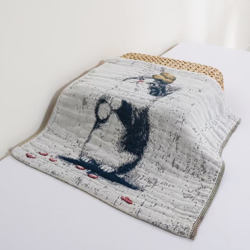 Ownkoti Country Cat & Fruits Cotton Gauze Kitchen Towel - image 5