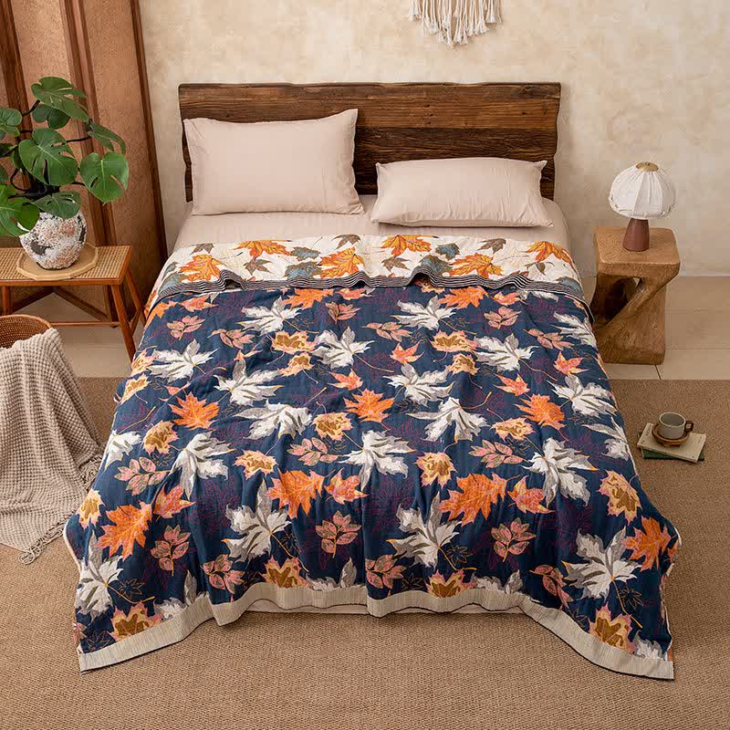 Ownkoti Reversible Maple Leaf Cotton Gauze Blanket - image 4