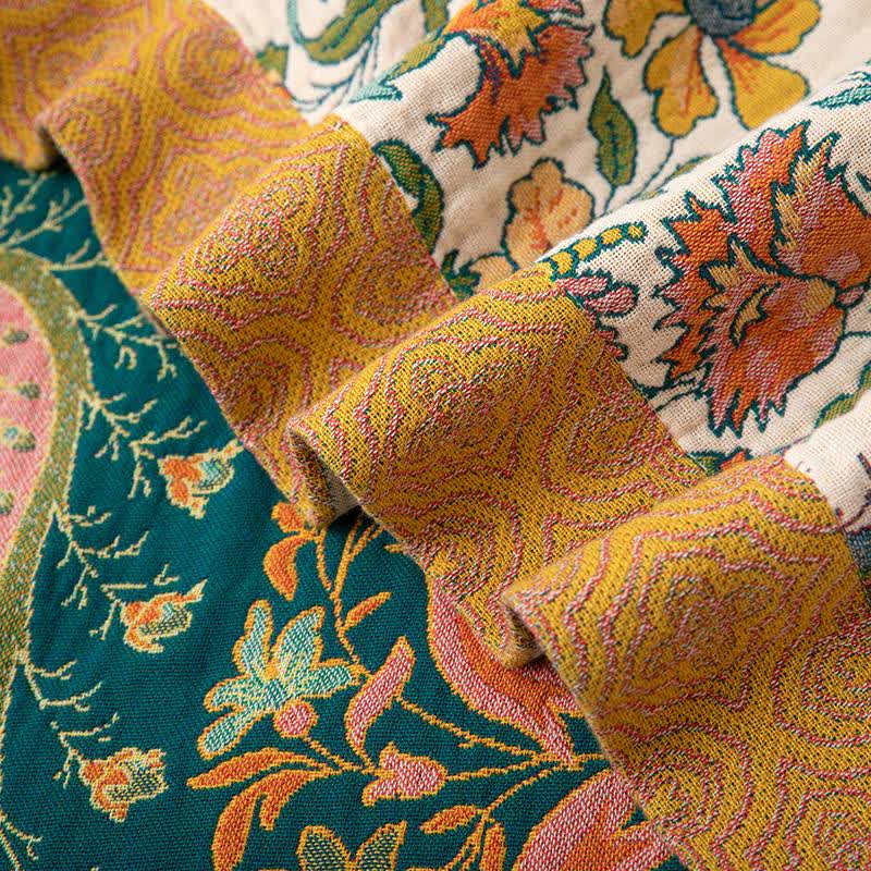 Ownkoti Reversible Paisley & Floral Cotton Gauze Blanket - image 5