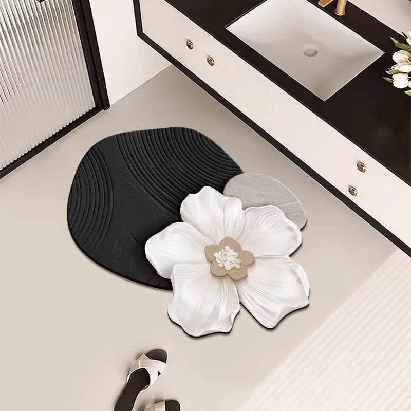 Ownkoti Floral Inspired Diatom Mud Bath Mat - image 0