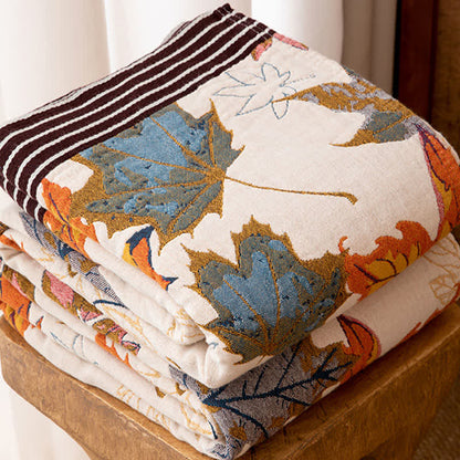 Ownkoti Reversible Maple Leaf Cotton Gauze Blanket - image 2