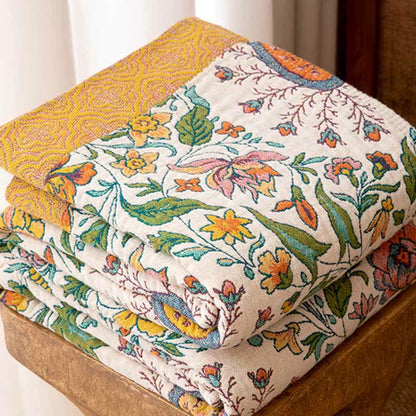 Ownkoti Reversible Paisley & Floral Cotton Gauze Blanket - image 2