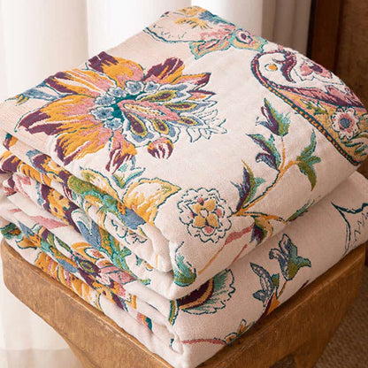 Ownkoti Vintage Ethnic Style Cotton Gauze Blanket - image 2