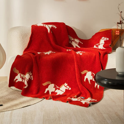 Ownkoti Year of the Horse Fleece Throw Blanket - image 4