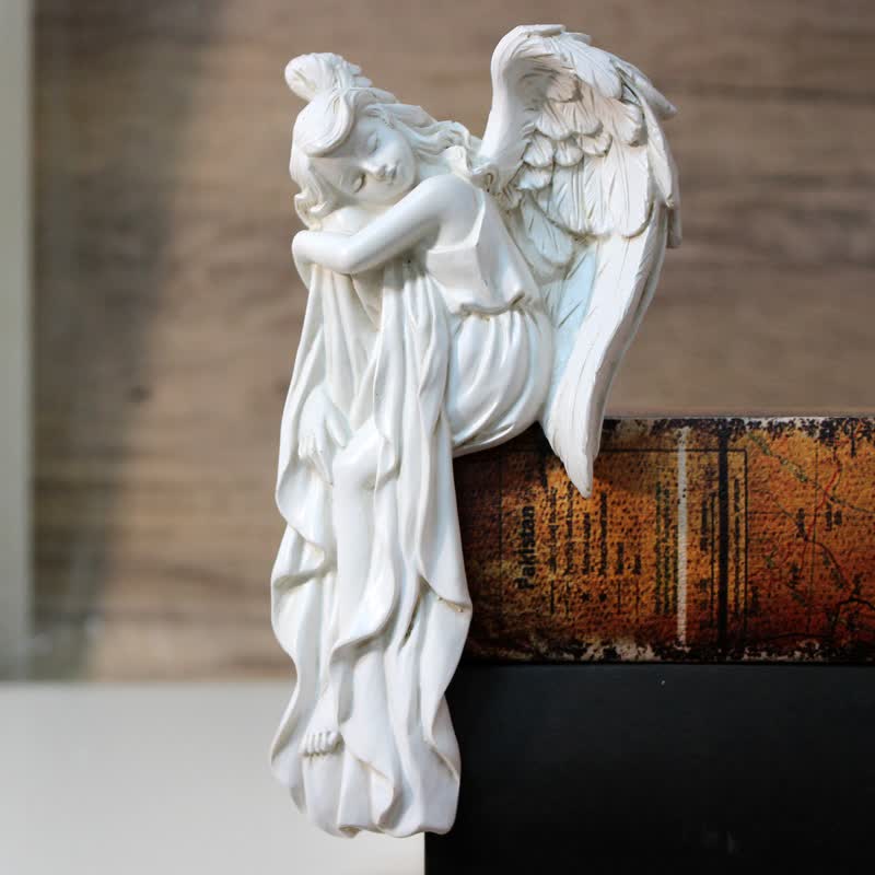 Ownkoti Sleeping Angel Door Frame Corner Decor - Left Angel - 2PCS - 1.45"W x 3.15"L x 6.30"H - image 3