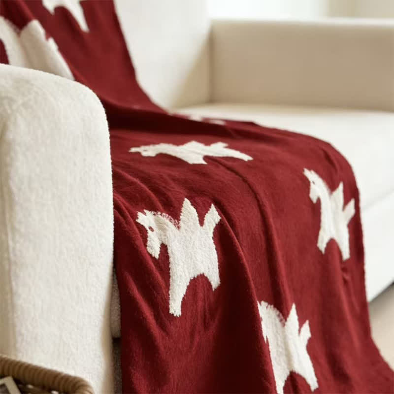 Ownkoti White Pegasus Motif Fleece Blanket - image 4