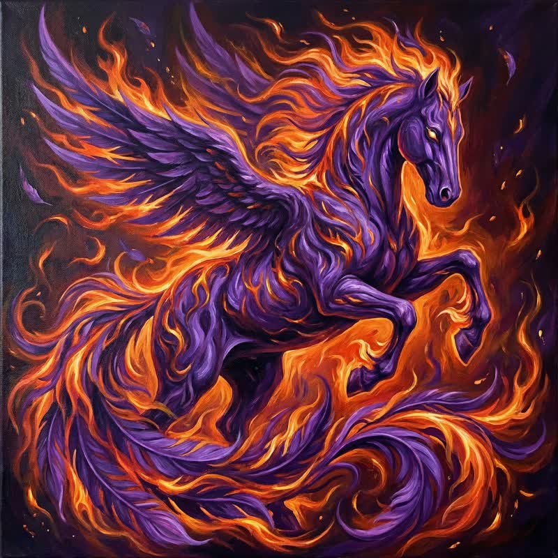 Ownkoti Majestic Pegasus 3D Effect Decorative Wall Art - image 1