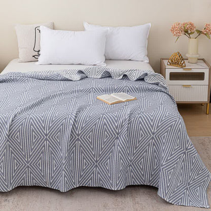 Ownkoti Triangle Pattern Reversible Cotton Gauze Quilt - image 4