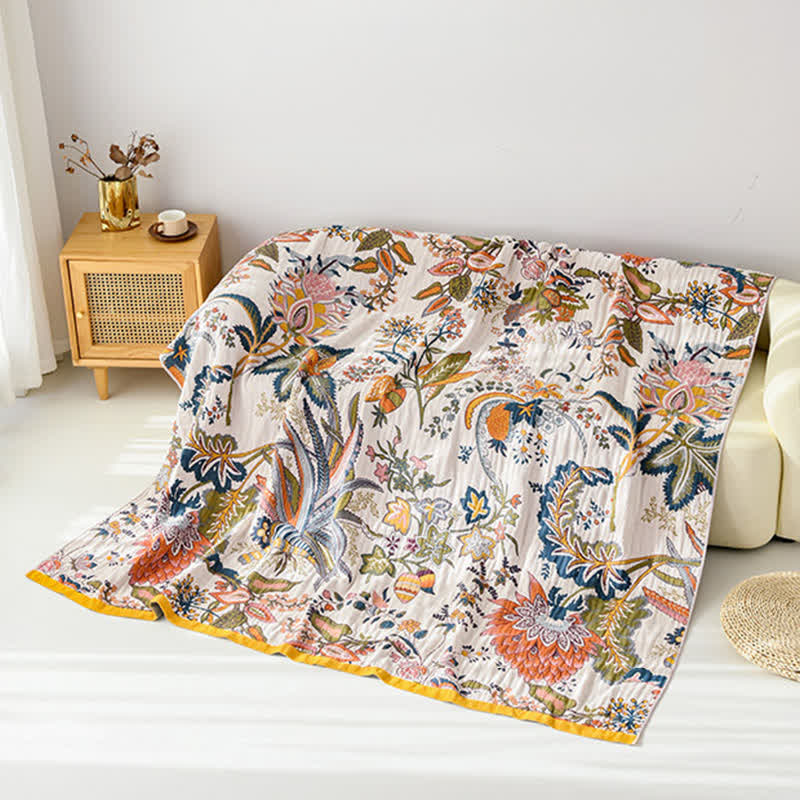 Ownkoti Dreamy Rainforest Cotton Gauze Reversible Quilt - image 3