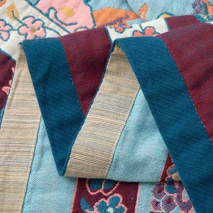 Ownkoti Blue Floral Cotton Gauze Quilt - image 4