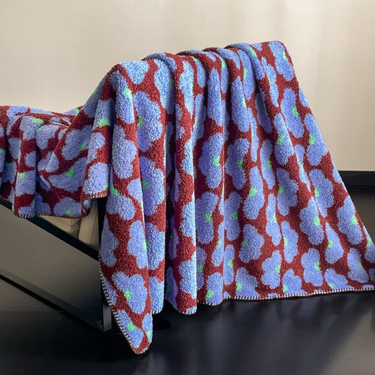 Ownkoti Artistic Cloud Fluffy Throw Blanket - Blue - 79"W x 90"L - image 0